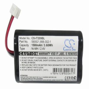 Intermec Trakker T2090 Barcode Data Terminal Battery 2.4V 1500mAh Nickel Metal Hydride IT209BL