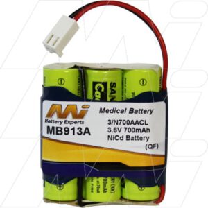 Vitalograph 2120 Spirotrac IV Medical Battery 3.6V 700mAh NICd MB913A