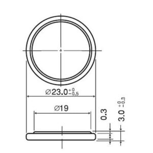 Panasonic CR2330/HFN 3V Lithium Button Battery