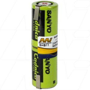 Sanyo 2KR600AE Electric Shaver Battery 2.4V 600mAh NICd SHB11