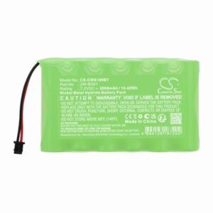 CaddX ZeroWire Control Panel Alarm Battery 7.2V 2000mAh Ni-MH CWS100BT
