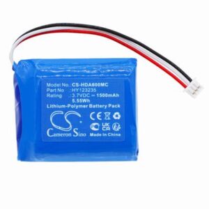 HP DSJ-A6x Body Camera Battery 3.7V 1500mAh Li-Pl HDA600MC