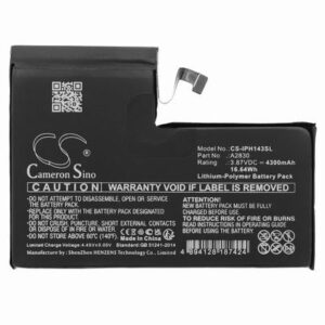 Apple iPhone 14 Pro Max Phone Battery 3.87V 4300mAh Li-Pl IPH143SL