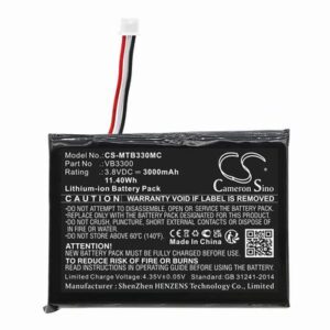Motorola VB400 Body Camera Battery 3.8V 3000mAh Li-ion MTB330MC