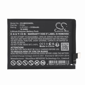 Motorola XT2343 Phone Battery 3.91V 5100mAh Li-Pl MXG540SL