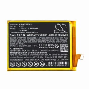 Motorola Moto G73 5G Phone Battery 3.89V 4850mAh Li-Pl MXG730SL