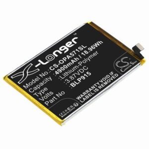 OPPO A57 5G Phone Battery 3.87V 4900mAh Li-Pl OPA571SL