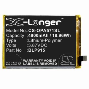 OPPO A57 5G Phone Battery 3.87V 4900mAh Li-Pl OPA571SL