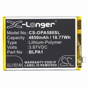 OPPO A58 Mobile Phone Battery 3.87V 4850mAh Li-Pl OPA580SL