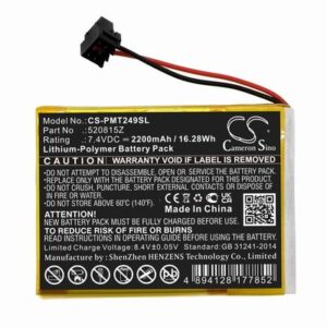 Pentair IntelliTouch Home Battery 7.4V 2200mAh Li-Pl PMT249SL