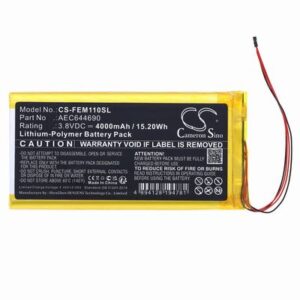 Coby TFDVD7752 DVD Player Battery 7.4V 2600mAh Li-Pl CBD775SL