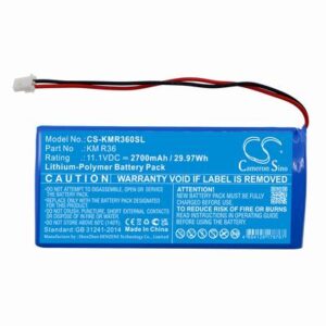 Kanomax KM R36 Gasmaster Survey Battery 11.1V 2700mAh Li-Pl KMR360SL