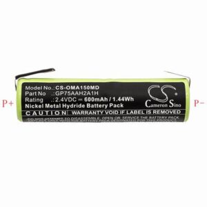 Colgate Omron ProClinical A1500 Battery 2.4V 600mAh Ni-MH OMA150MD